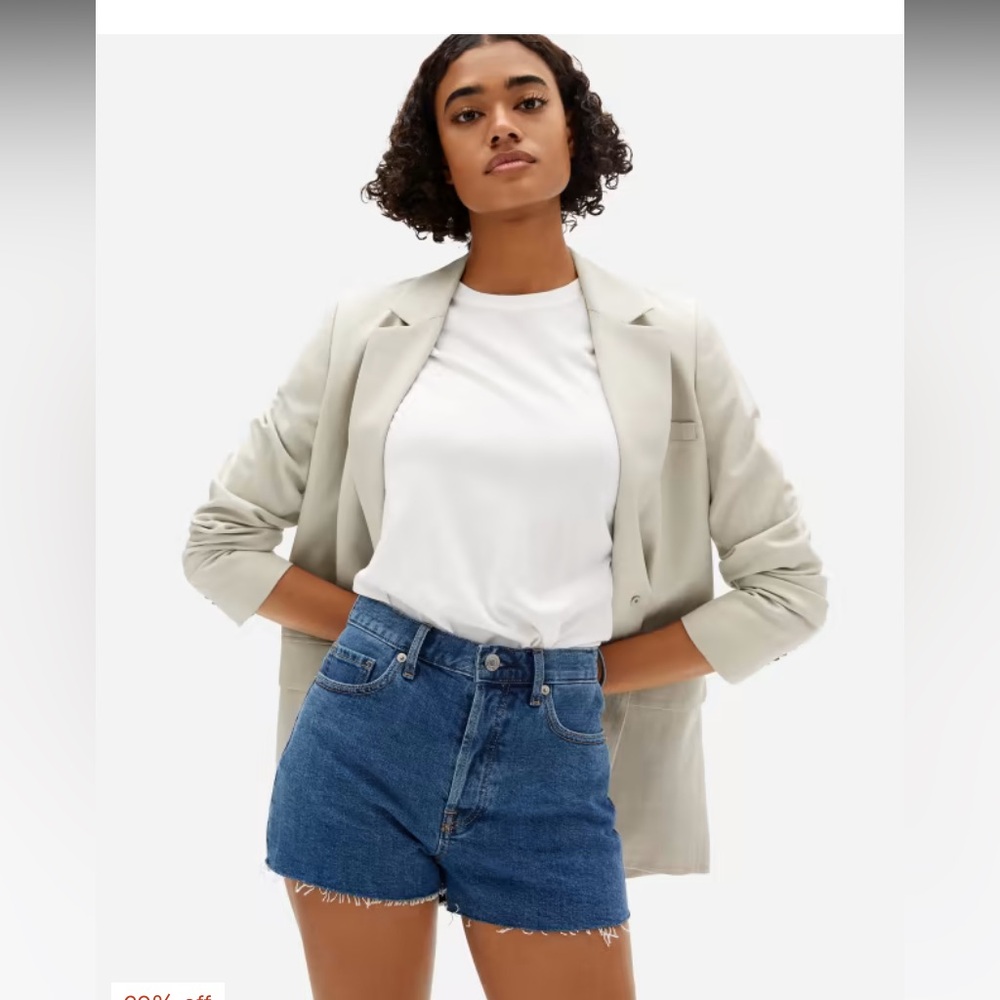 GUC Everlane Cheeky Denim Button Up Short - Sz 28